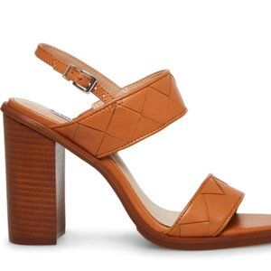 Steve Madden Ideal Cognac Leather Heels